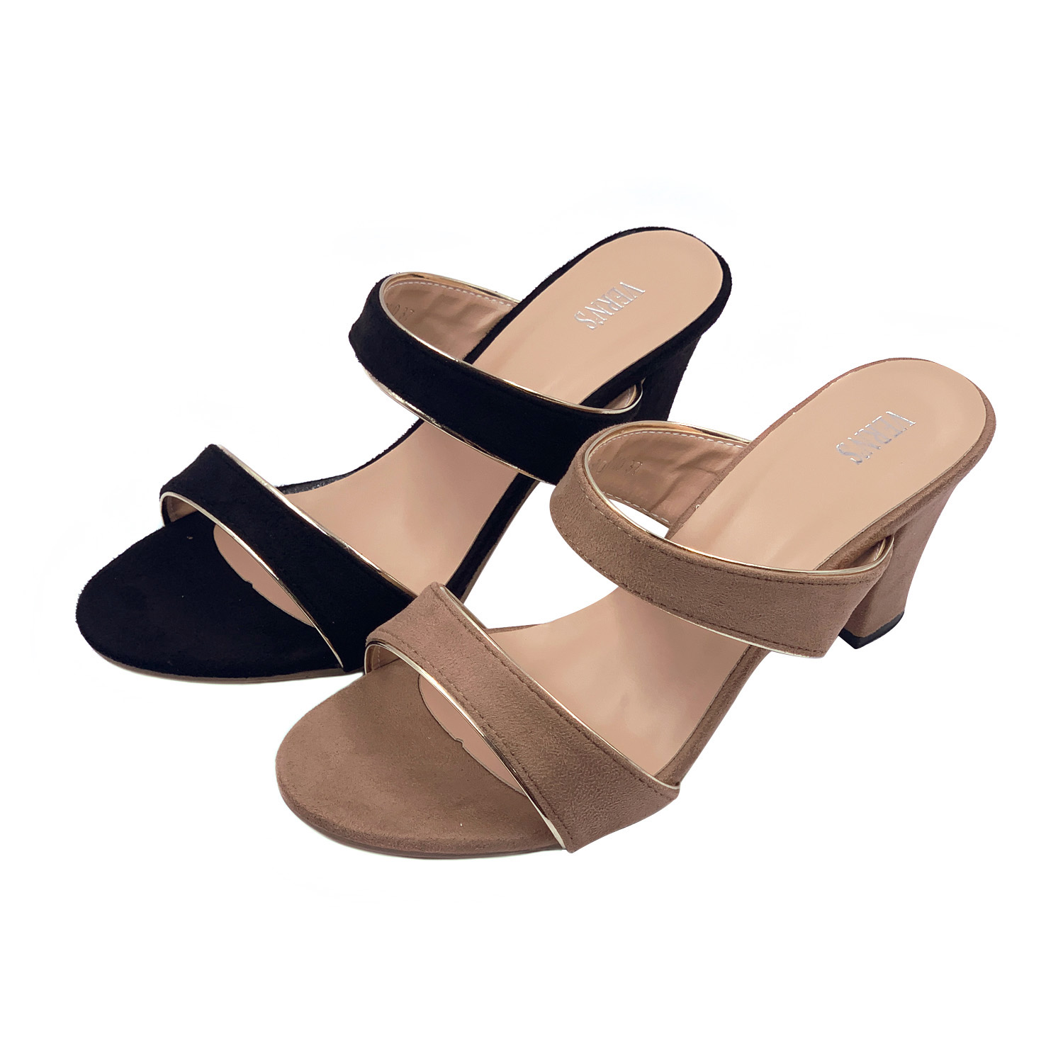 VERN'S Peep Toe Heel Mules S07026110